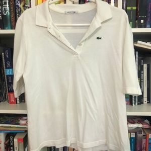 Lacoste White Short-Sleeve Polo Shirt
